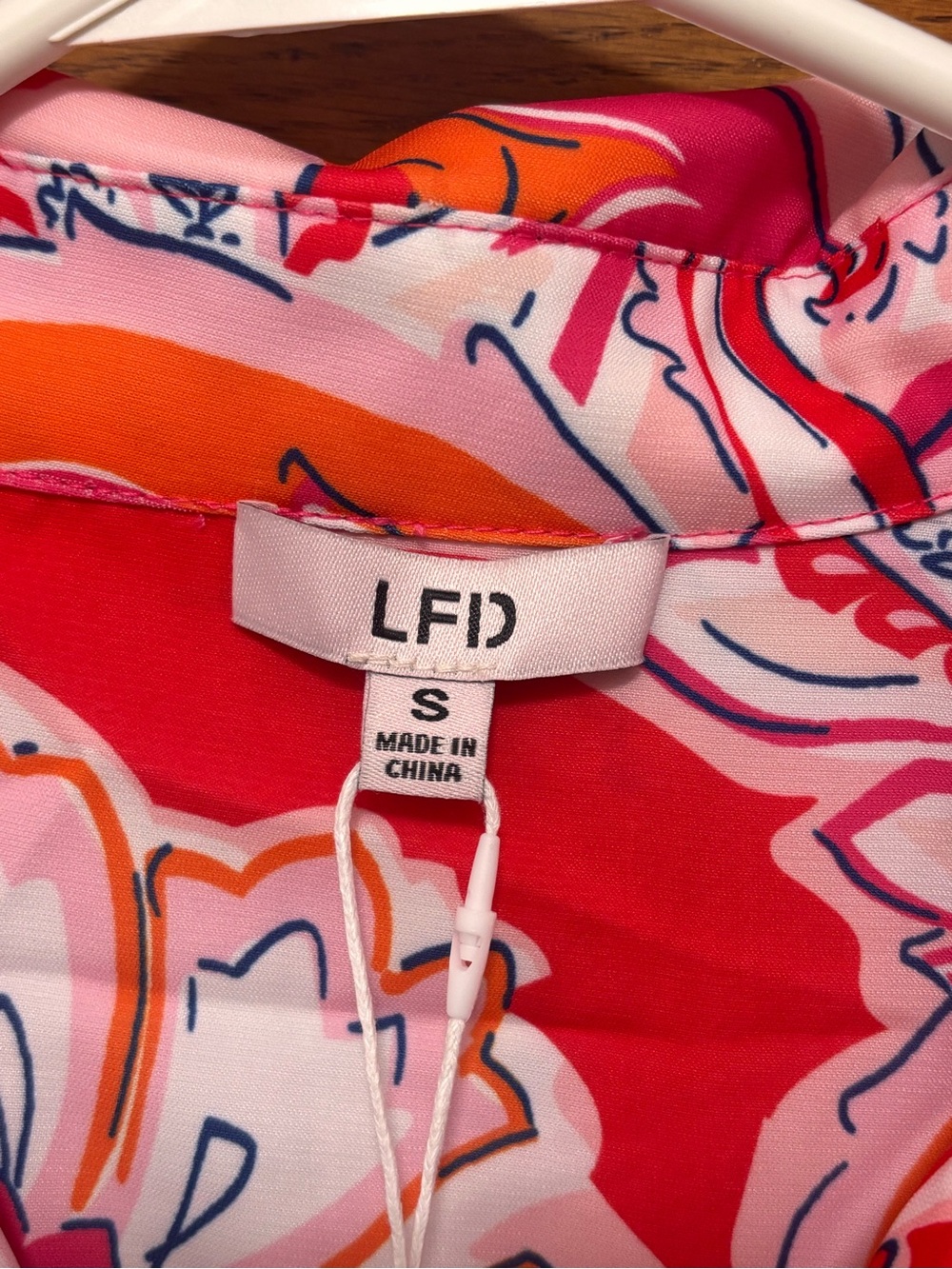 fate by LFD Pink & Orange Floral Maxi Long-Sleeve Romper Sz S. NWT. Flaw on leg - Picture 2 of 12